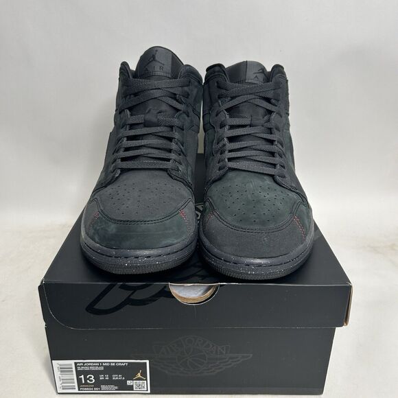 Nike Air Jordan 1 Mid SE Craft “Black Dark Smoke Gray” 2024 - Picture 2 of 6